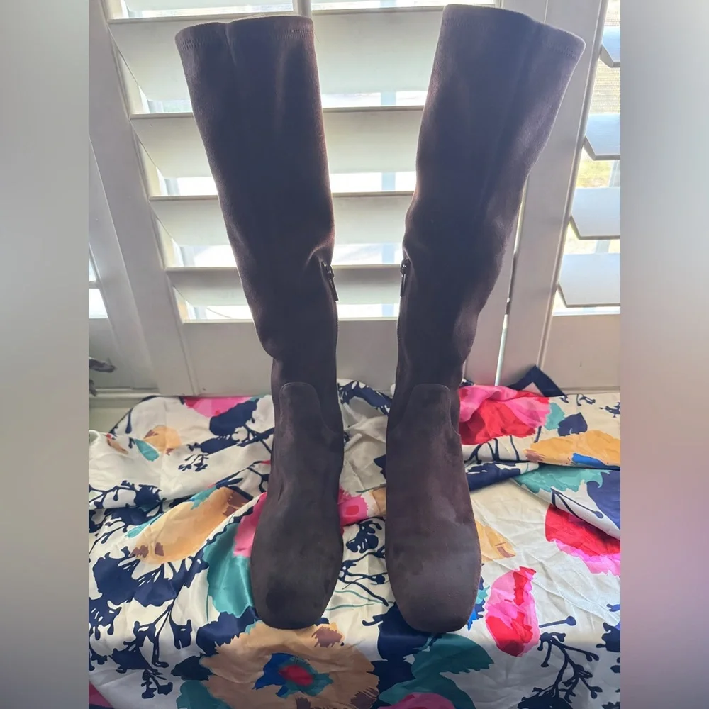 Donald Pliner Regina Brown Suede Boot Size 7 New